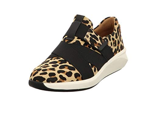 Image of Clarks Un Rio Strap, Women’s Low-Top Sneakers, Multicolour (Leopard Prt Pony Leopard Prt Pony), 5 UK (38 EU)