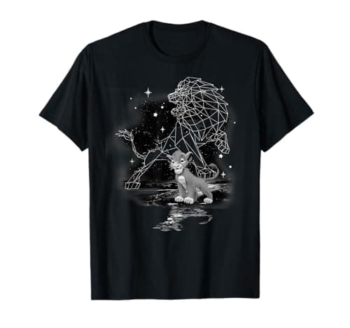 Image of Disney The Lion King Simba Mufasa Stars T-Shirt