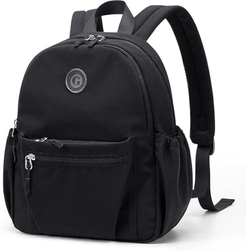 Image of GOLF SUPAGS 10L Mini Backpack Lightweight Nylon Daypack for Women, Small City Pack, Versatile Ladies Backpack for Shopping & Travel, Black