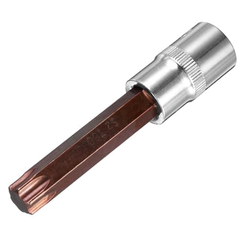 Image of sourcing map 1/2" Drive x T60 Torx Bit Socket, S2 Steel Bits CR-V Sockets 4" Length Use with Ratchet Wrench, Slide Bar, Extension Rod