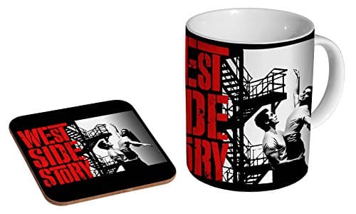 Image of West Side Story Ceramic Coffee MUG + Coaster Gift Set …