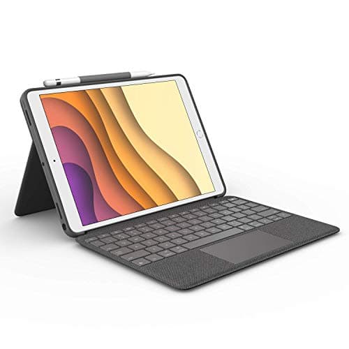 Image of Logitech Combo Touch for iPad Air (3rd Gen. A2152/A2123/A2153/A2154) & iPad Pro 10.5 Inch (A1701/A1709/A1852), Keyboard Case with Trackpad, Wireless Detachable Keyboard, Soft Slim Cover, QWERTY UK