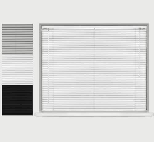 Image of Aluminium Venetian Blind Silver 120cm x 150cm