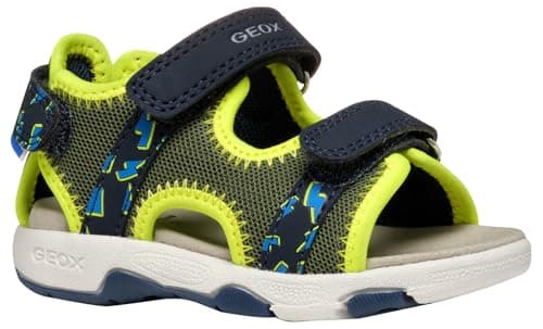 Image of Geox Baby B Sandal Multy BOY, Pistachio/Navy, 6 UK Child