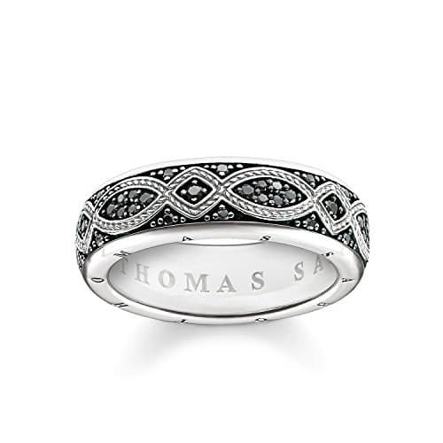 Image of Thomas Sabo band ring Love Knot 925 Sterling Silver, Blackened