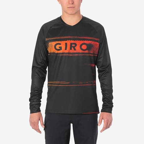 Image of Men'S Long Sleeve Roust Jersey Black/Red Hypnotic