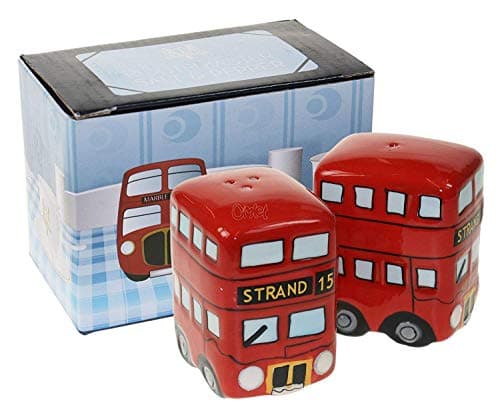 Image of London Routemaster Bus Novelty Ceramic Salt & Pepper Set by Cruet Sets