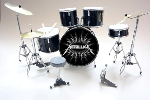 Image of RGM447 METALLICA James Hetfield Miniature Drum Kit Rock Guitar Miniatures