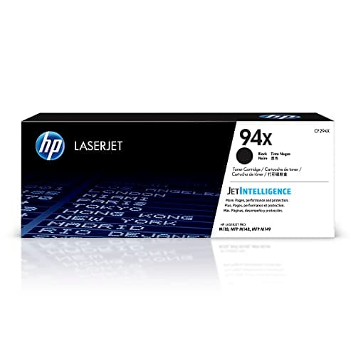 Image of HP CF294X 94X High Yield Original LaserJet Toner Cartridge, Black, Single Pack
