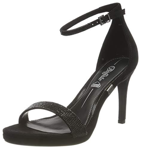 Image of Buffalo Women's Monroe 2 Heeled Sandal, black, 8 UK
