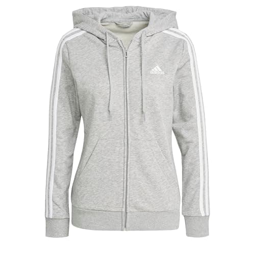 Image of adidas Essentials French Terry 3-Stripes Full-Zip Hoodie