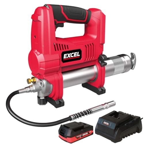 Image of Excel 18V Cordless Grease Gun with 1 x 2.0Ah Battery & Charger
