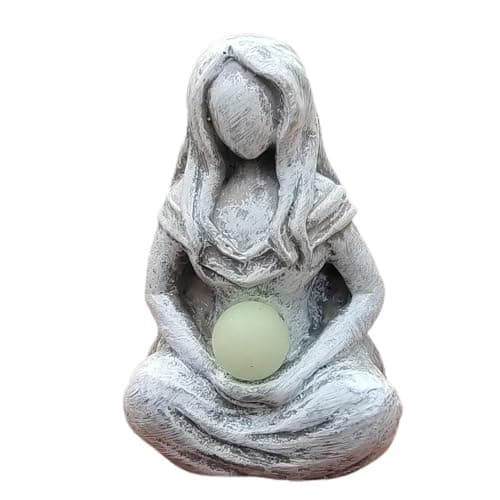 Image of Moon Goddess Ornament - Art Statue of Mother Earth, Mother Earth Craft Sculpture | Garden Art Statue, Decorative Figurine, Garden Abstract Nature, Indoor Shelf, Outdoor Garden Patio