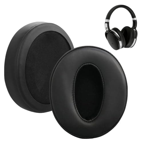 Image of 1 Pair Replacement Ear Pads Compatible with Sennheiser HD4.50/HD4.50BT/HD 4.50BTNC/HD4.40BT Headphones, Earpads Replacement for Sennheiser HD4.30G/HD4.20S/HD458BT/HD 450BT/HD400S, Softer Leather