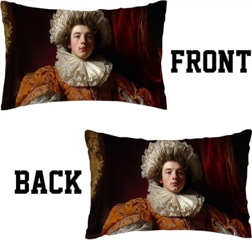 Image of Cushion Covers Set of 2 Pack 30x50cm Clown Linen Cushion Cover Sofa Cushions Pillowcases with Smooth Invisible Zip Rectangle Outdoor Decorative Throw Pillows for Home Decor Sofa Bedroom Man I0P-212
