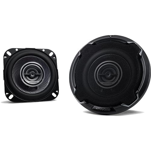 Image of Kenwood KFC-PS1096 10 cm 2-Way Coaxial Speakers | Car Speakers with Surround Sound - Woofer with Polypropylene Diaphragm and Tweeter with Balanced Dome
