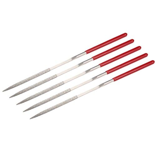 Image of Sourcingmap 5Pcs 3mm x 140mm Square Diamond Needle File 150 Grit