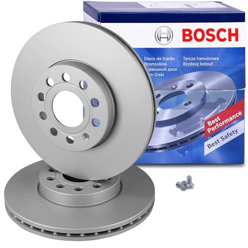 Image of Bosch BD1023 Brake Disc Set - 288 mm Vented High-Carbon Disc - Front Axle - ECE-R90 Certified - Great Cooling and Noise Suppression, Advanced Corrosion protected - 1 Set of 2 Discs