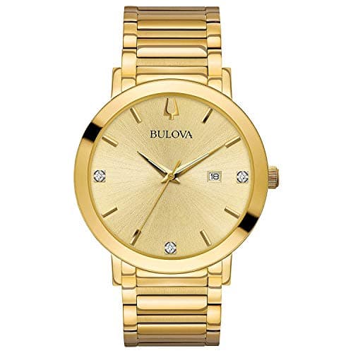 Image of Bulova Mens Quartz Watch, Analogue Classic Display and Stainless Steel Strap 97D115