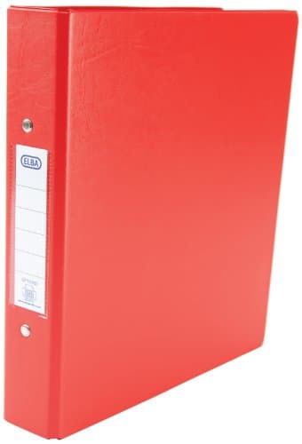 Image of Emgee Ring Binders Heavyweight PVC 2 O-Ring Size 25mm A5 Red Ref 500201 [Pack of 10]