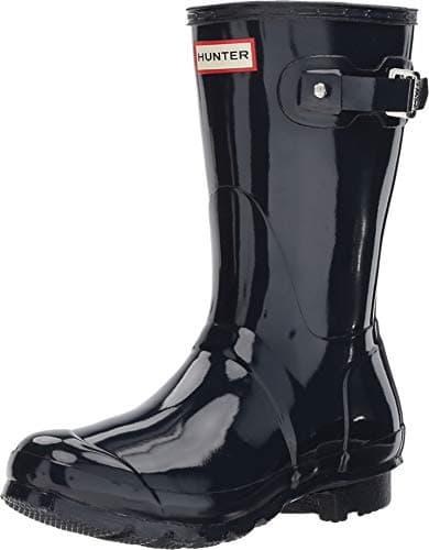 Image of Hunter Women Low Wellington Boots, Blue (Navy Nvy), 6 UK (39 EU)