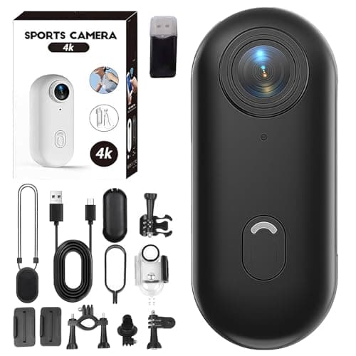 Image of Pov Capture Pro, POV Pro 4k Camera, 2026 NEW 128GB Pocket Thumb Action Camera, 360° Rotation Portable Wearable Mini Action Cam, for Bike Cycling, Vlogging (Black 4K,128G Standard)