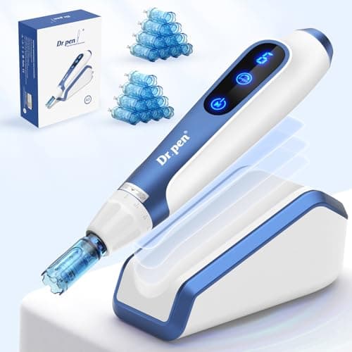 Image of Dr.pen A11 Microneedling Pen Professional Derma Pen with 22pcs Replacement Cartridges Microneedling Wireless Skin Pen Adjustable Micro Needling Microneedle Machine for Skin Care