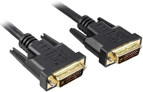 Image of PremiumCord DVI Connection Cable 5 m Dual Link DVI-D (24 + 1) Male to Male Digital Full HD 1080p Maximum Resolution 2560 x 1600 Pixel 60Hz Colour Black