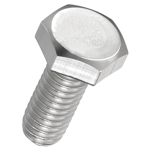 Image of Kozelo 30 Pcs Hex Head Screws Bolts - [M4-0.7x12] 304 Stainless Grade A2-70 Steel Fully Threaded Hex Tap Metric Hexagon Head Screw Machine Bolt Right Hand External Hex Drive, Silver