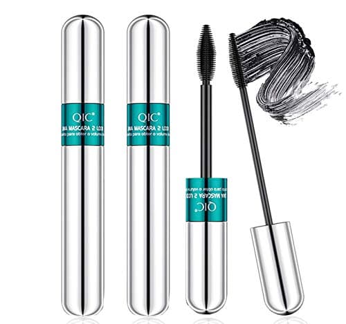 Image of 2Pcs 4D Silk Fiber Lash Mascara,2 in 1 Thrive Mascara For Natural Lengthening And Thickening Effect,no clumping Superstrong Waterproof No Toxic Mascara for Long-Lasting,Beauty Charming Eye Make up