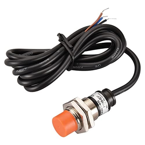 Image of Heschen Inductive Proximity Sensor Switch PR18-8DP Cylindrical Type, 8mm Sensing, M18 Round, Non-Shielded, 12-24VDC 3-Wire, PNP NO(Normally Open) CE