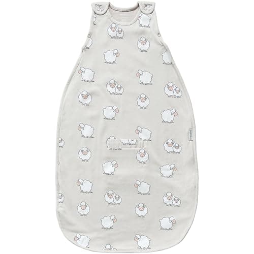 Image of Woolino Ultimate 4 Season Baby Sleeping Bag - Merino Wool Baby Sleep Sack, Organic Cotton Outer, Temperature Regulating Year Round Wearable Blanket, Adjustable Universal Size 2-24 Months - Sheep
