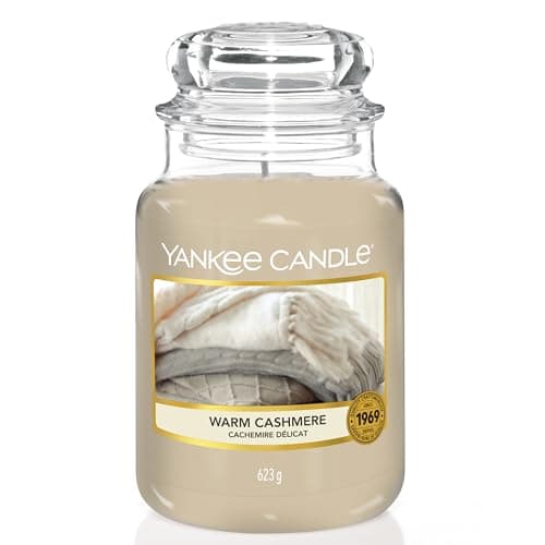 Image of Yankee Candle Scented Candle | Warm Cashmere Large Jar | Long Burning Candles: up to 150 Hours | Perfect Gifts for Women