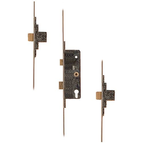 Image of FULLEX SL16 Lever Operated Latch & Deadbolt Split Spindle - 2 Dead Bolt - 55/68-20mm Radius Faceplate