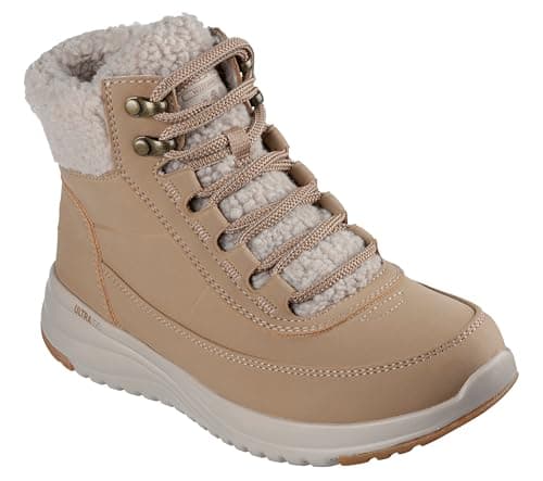 Image of Skechers Women's On-The-Go Stellar Alpine Adventure Boots, Chestnut Synthetic, 6 UK