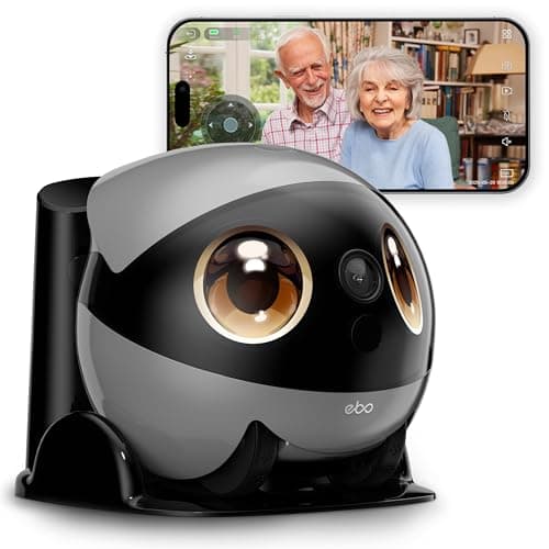 Image of EBO Air 2 Plus FamilyBot AI Intelligent Mobile Robot for Home Surveillance with Custom Face Image,3K Security Camera with Battery,Pet Camera with Night Vision,Smart Cruise,Self-Charging,2-Way Audio