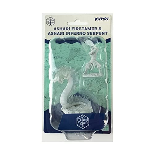 Image of Critical Role Unpainted Miniatures: Ashari Firetamer & Inferno Serpent