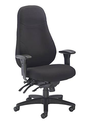 Image of Office Hippo Desk Chair, Ergonomic Heavy Duty Office Chair,Highly Adjustable For Extra Comfort & 24 Hour Daily Use, High Back Computer Chair With Seat Slide, 150 kg User Weight - Black