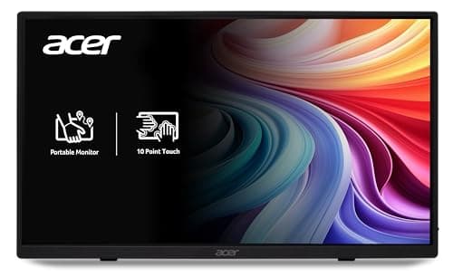 Image of Acer Portable Monitor | 15.6 Inch FHD IPS Touch | Adaptive Sync Support (FreeSync Compatible) | Slim Design | External Monitor for Laptop PC/Mac | 2 x USB 3.1