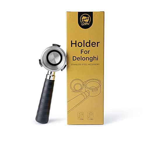 Image of Stainless Steel 51mm 3 Ears Portafilter filter holder replacement Compitable for EC685.BK Coffee Machines, Detachable filter Holder Machine Coffee Machine Replacement Parts (1 filter,1 cup)