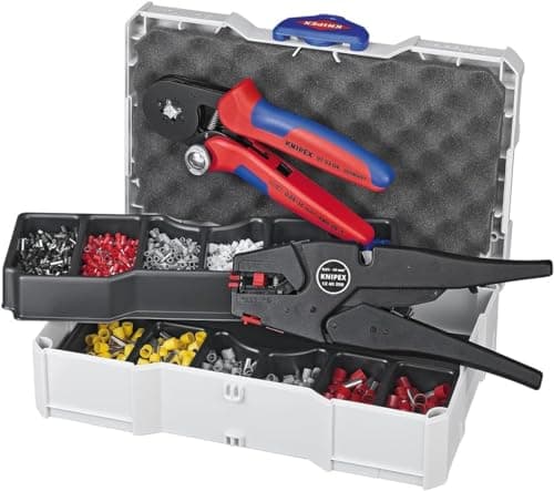 Image of KNIPEX Crimp Assortment for Wire Ferrules 1 x 12 40 200, 1 x 97 53 04, 8 x Wire Ferrule Sets 265 mm, 97 90 10