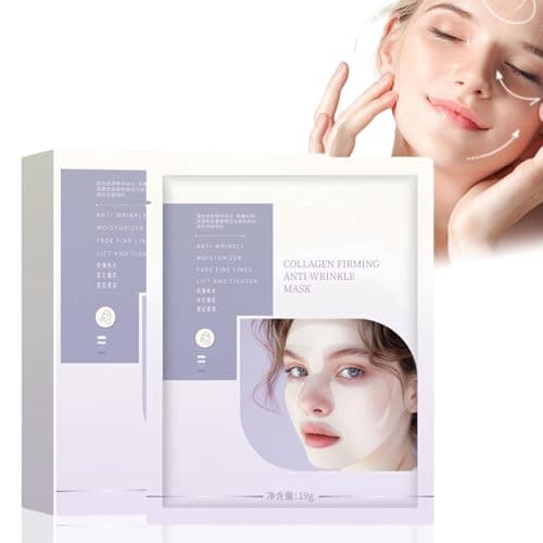 Image of Bio Real Deep Lifting Mask,Collagen Face Masks Skincare Sheet for Woman,3D L/ifting C/ollagen Full Face Tension Gel M/ask,Deep Co/llagen Anti Wrinkle Lifting Ma/sk,Overnight Collagen Fa/ce Mask