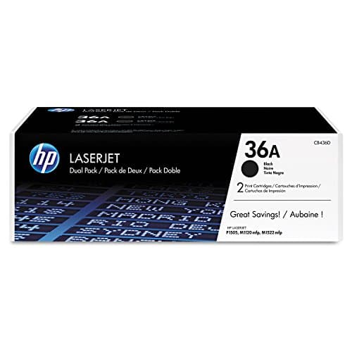Image of HP CB436AD 36A Original LaserJet Toner Cartridges, Black, Multipack