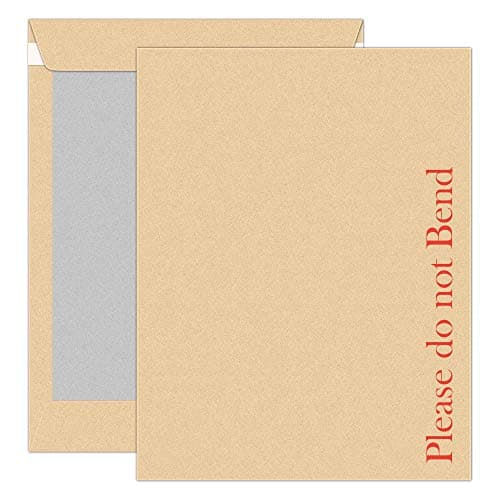 Image of 20Pcs A4 Envelopes Self-Seal iSOUL 324mm x 229mm A4 C4 Manilla Hard Board Backed Envelopes Do Not Bend Envelope