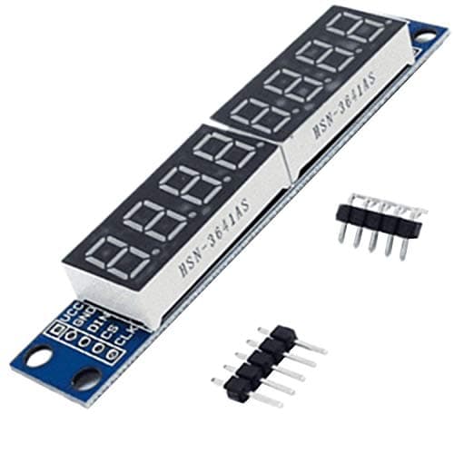 Image of AZDelivery LED TM1637 Display 8 Digits 7 Segment MAX7219 Module compatible with Arduino and Raspberry Pi including E-Book