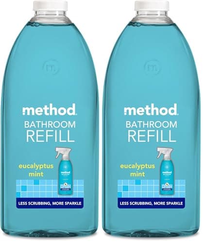 Image of Method Bathroom Cleaner Refill, Eucalyptus Mint, 2 L (Pack of 2)