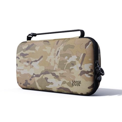 Image of SAVAGE RAVEN by Skull & Co. Every Day Slim Carrying Case for Nintendo Switch 2: Portable Hard Shell Protective Travel Gaming Console Protection Case, Accessories, Storage, Multi-camo