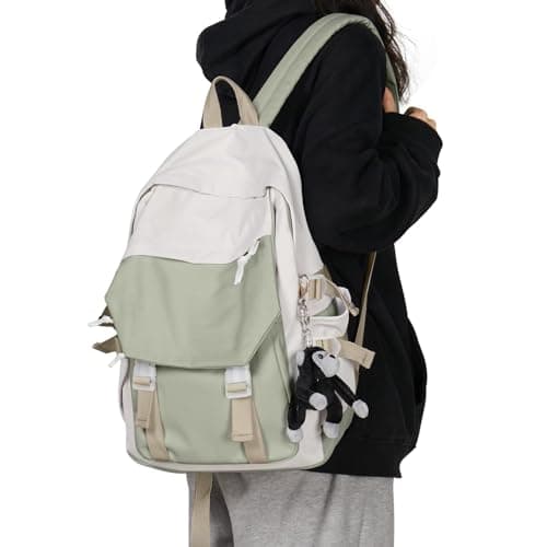 Image of SZLX School Backpack Womens Lightweight School Bag Casual Daypack College Laptop Backpack for Men Women Water Resistant teen backpack Travel Rucksack for Sports High School Middle Bookbag for girls