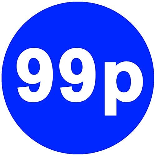 Image of 30mm Price Stickers Pack of 100 - Bright Blue - 99p