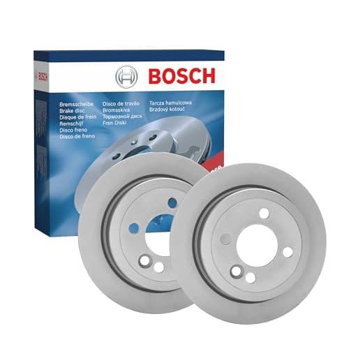 Image of Bosch BD520 Brake Disc Set - 258.7 mm Solid Discs - Rear Axle - ECE-R90 Certified - Long Service Life, Advanced Corrosion Protection - 1 Set of 2 Discs